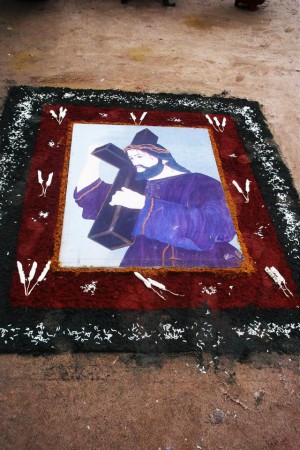 Alfombras en semana santa
